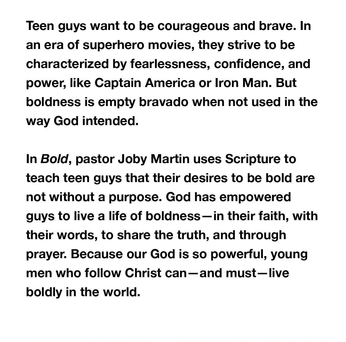 Bold Featuring Joby Martin